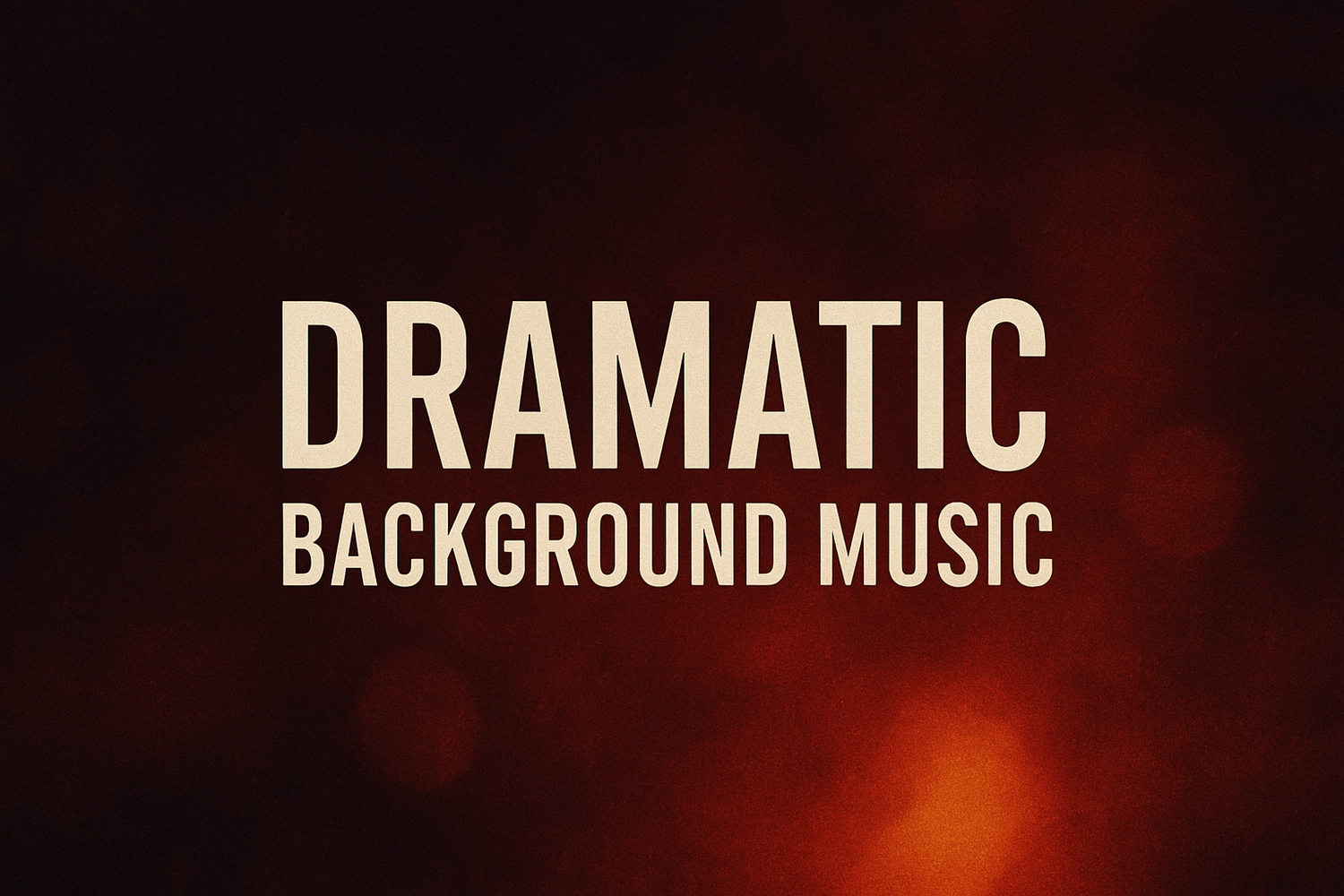 Dramatic background music