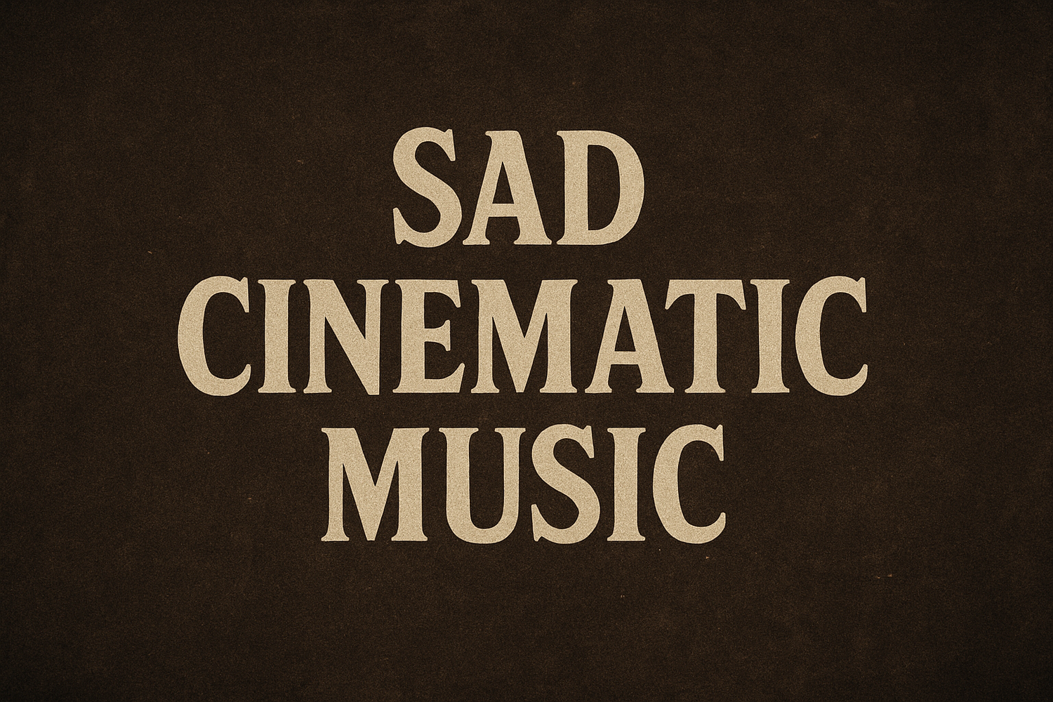Sad cinematic music